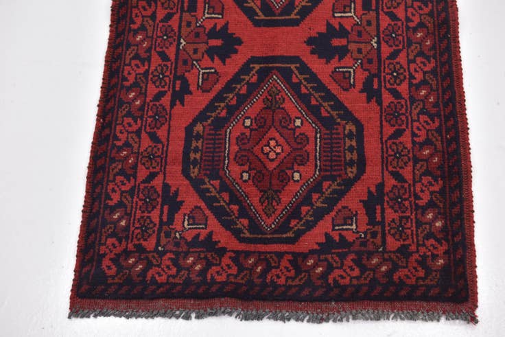 Detail image of 1' 10 x 3' 5 Hand Knotted Khal Mohammadi Rug