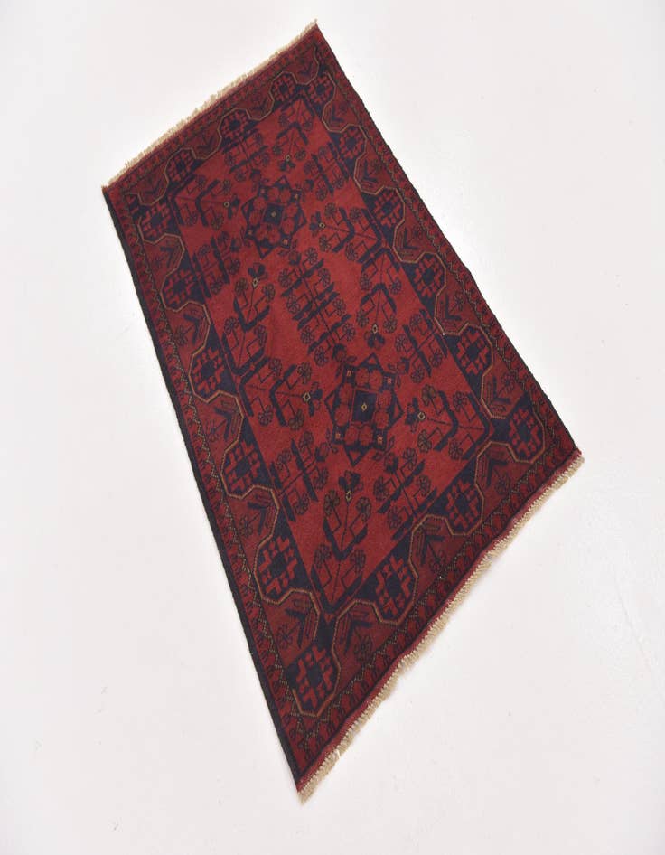 Detail image of 2' 6 x 4'  Hand Knotted Khal Mohammadi Wool Rug