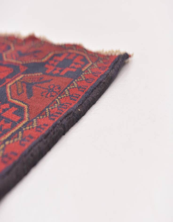 Detail image of 2' 6 x 4'  Hand Knotted Khal Mohammadi Wool Rug