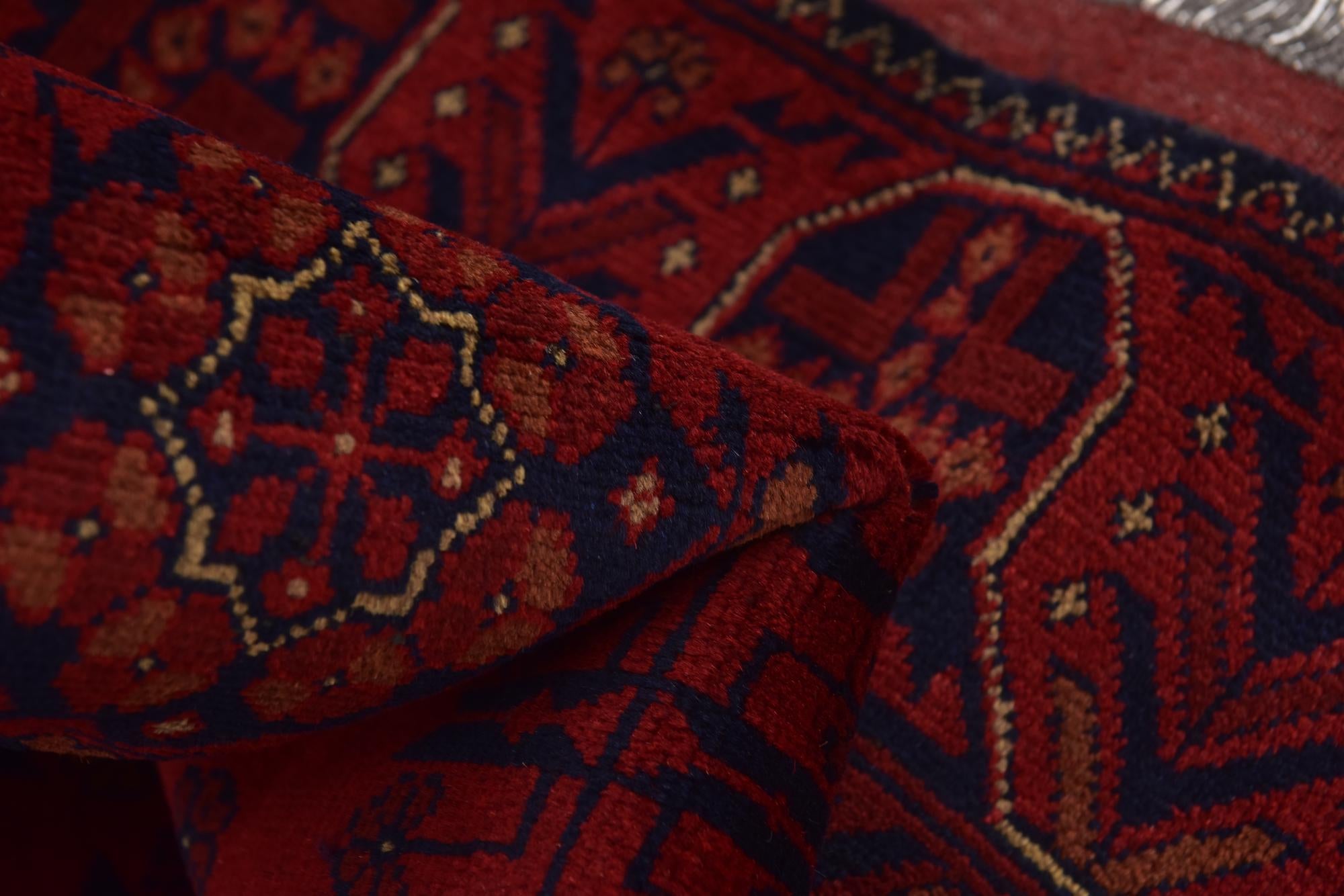 Red 4' 2 x 6' 9 Hand Knotted Khal Mohammadi Wool Rug | Rugs.com