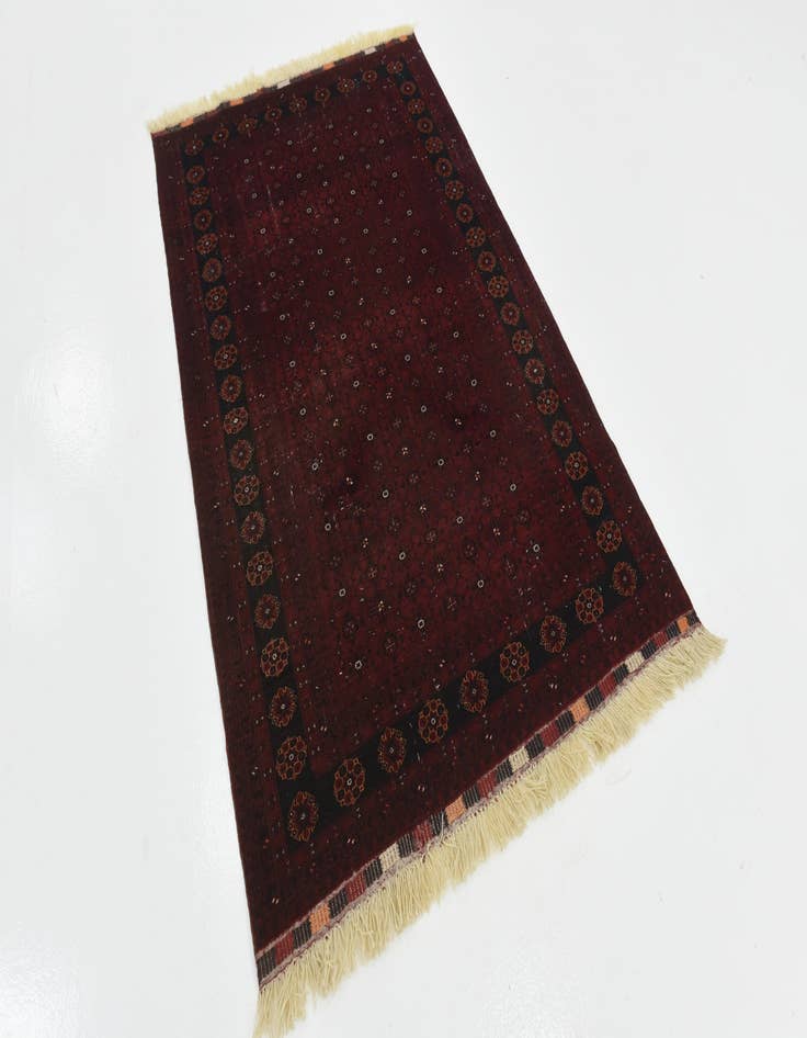 Detail image of 4' 2 x 6' 8 Hand Knotted Khal Mohammadi Oriental Wool Rug