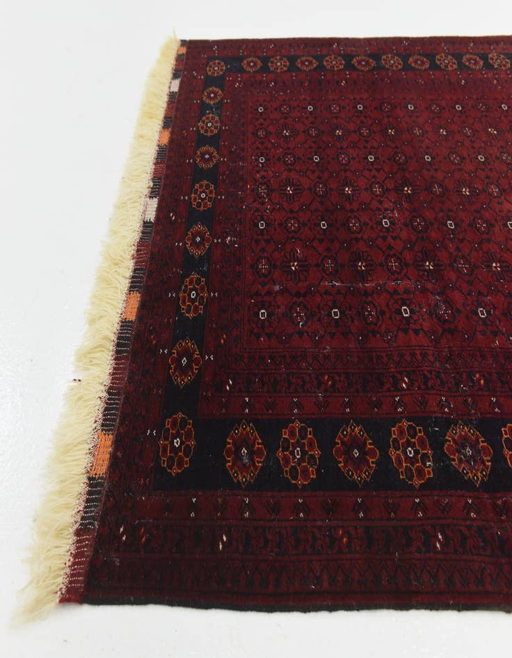 Detail image of 4' 2 x 6' 8 Hand Knotted Khal Mohammadi Oriental Wool Rug