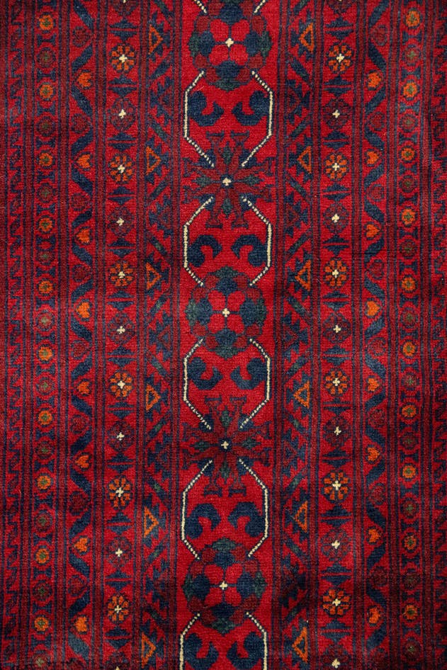 Detail image of 12' 8 x 19' 6 Hand Knotted Khal Mohammadi Wool Rug