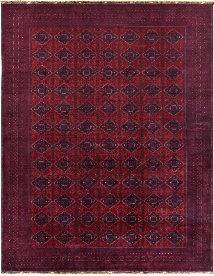 Detail image of 12' 8 x 19' 6 Hand Knotted Khal Mohammadi Wool Rug