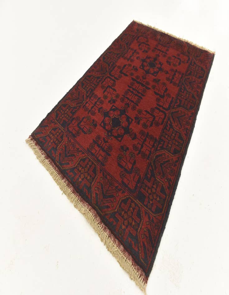 Detail image of 2' 8 x 4' 2  Hand Knotted Khal Mohammadi Wool Rug