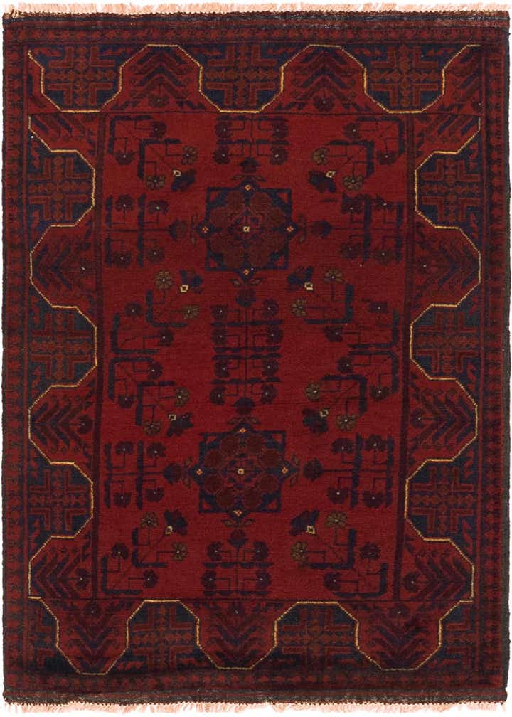 2' 8 x 4' 4 Hand Knotted Khal Mohammadi Wool Rug