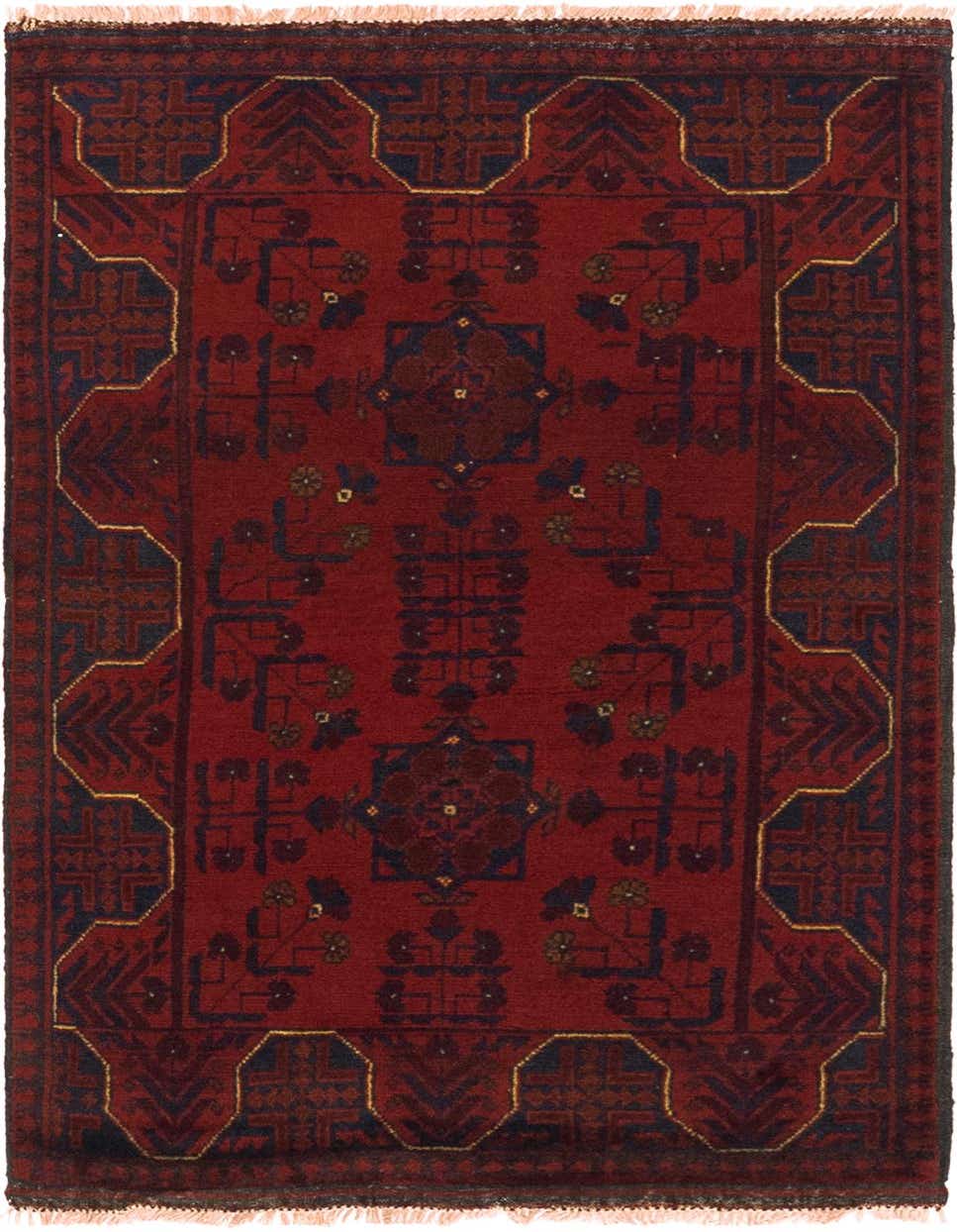 2' 8 x 4' 4 Hand Knotted Khal Mohammadi Wool Rug