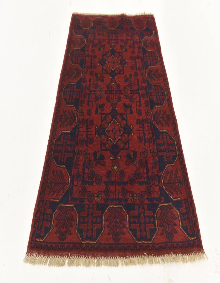 Detail image of 2' 8 x 4' 1  Hand Knotted Khal Mohammadi Wool Rug