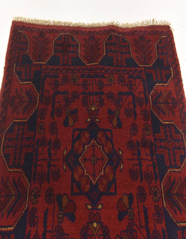 Detail image of 2' 8 x 4' 1  Hand Knotted Khal Mohammadi Wool Rug