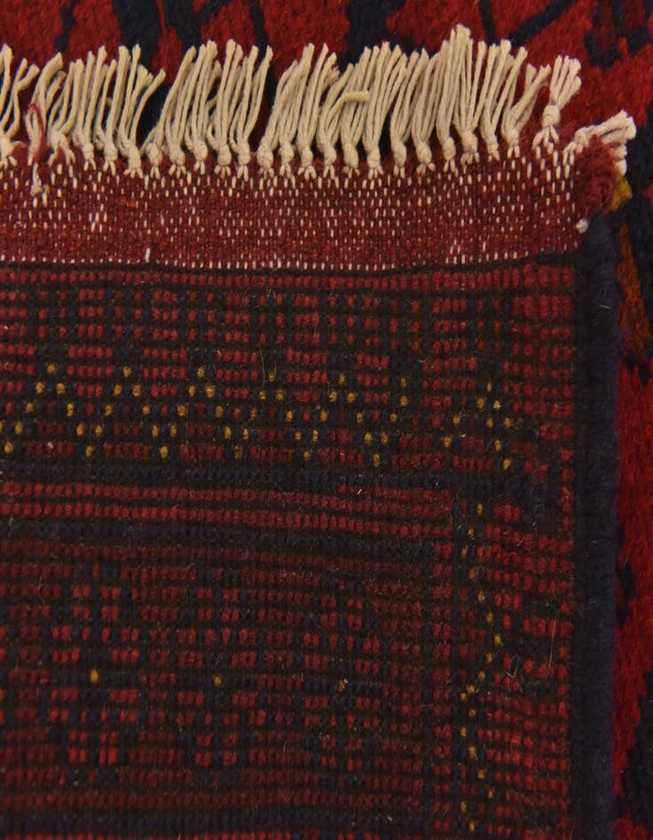 Detail image of 2' 6 x 4'  Hand Knotted Khal Mohammadi Wool Rug