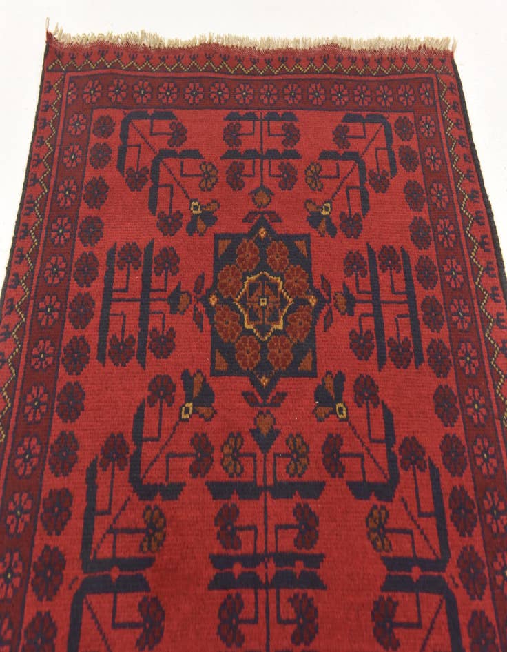 Detail image of 2' 6 x 4'  Hand Knotted Khal Mohammadi Wool Rug