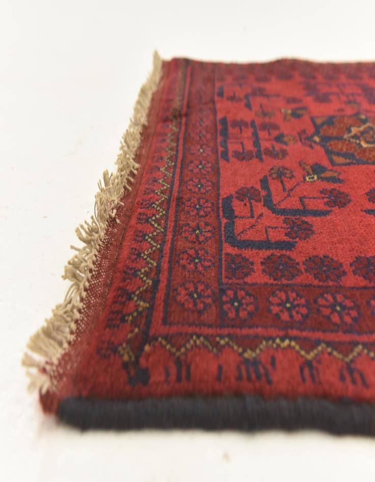 Detail image of 2' 6 x 4'  Hand Knotted Khal Mohammadi Wool Rug