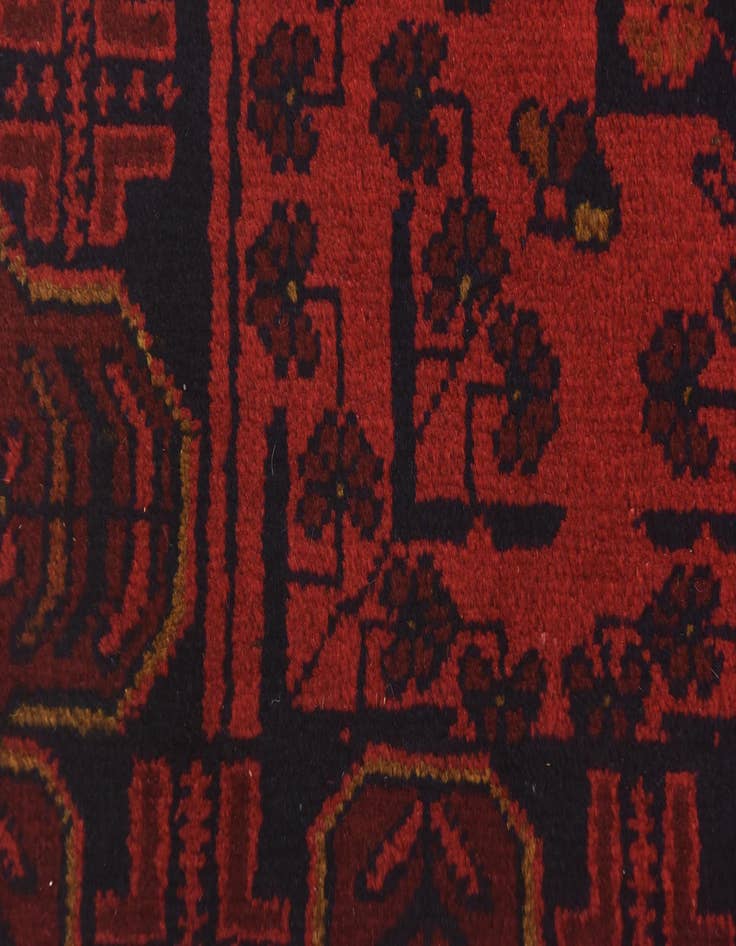 Detail image of 2' 6 x 4'  Hand Knotted Khal Mohammadi Wool Rug