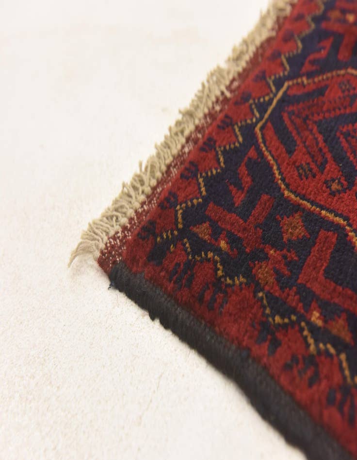 Detail image of 2' 6 x 3' 11  Hand Knotted Khal Mohammadi Wool Rug