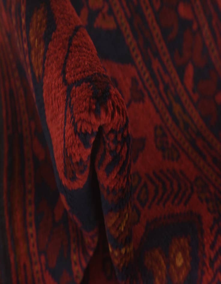 Detail image of 2' 7 x 4' Hand Knotted Khal Mohammadi Wool Rug