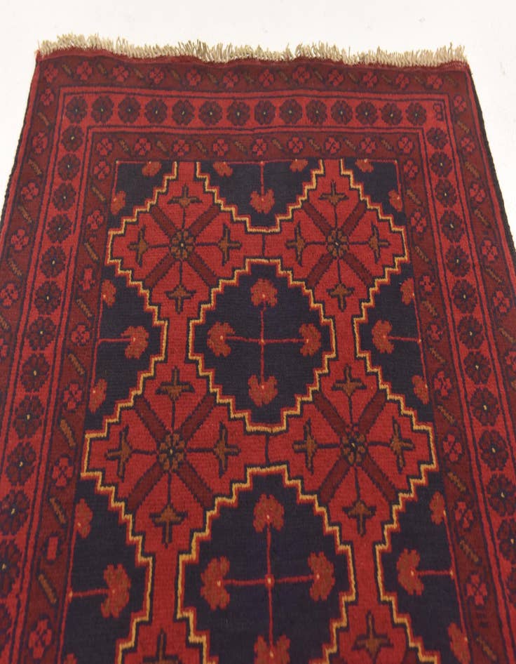 Detail image of 2' 6 x 4'  Hand Knotted Khal Mohammadi Wool Rug