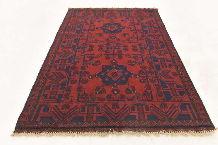 2' 7 x 4' 2 Hand Knotted Khal Mohammadi Wool Rug