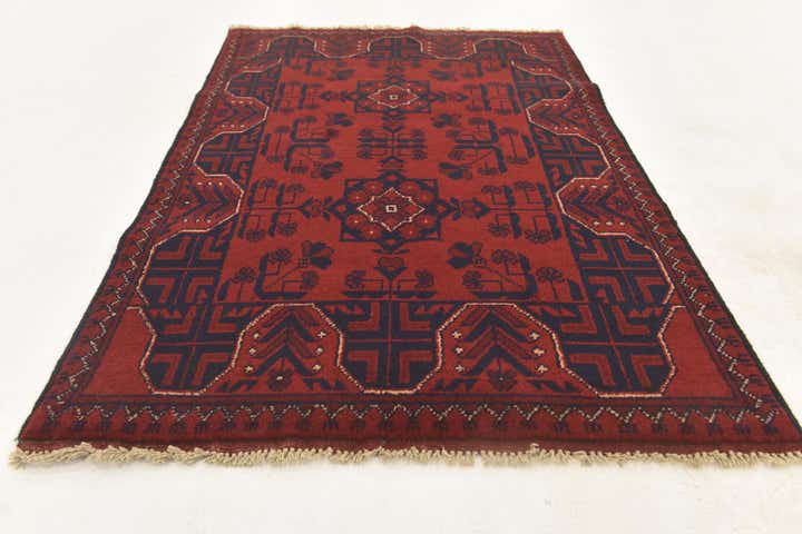 2' 7 x 4' 1 Hand Knotted Khal Mohammadi Wool Rug