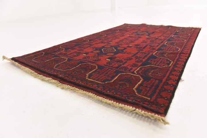 2' 7 x 4' 3 Hand Knotted Khal Mohammadi Wool Rug