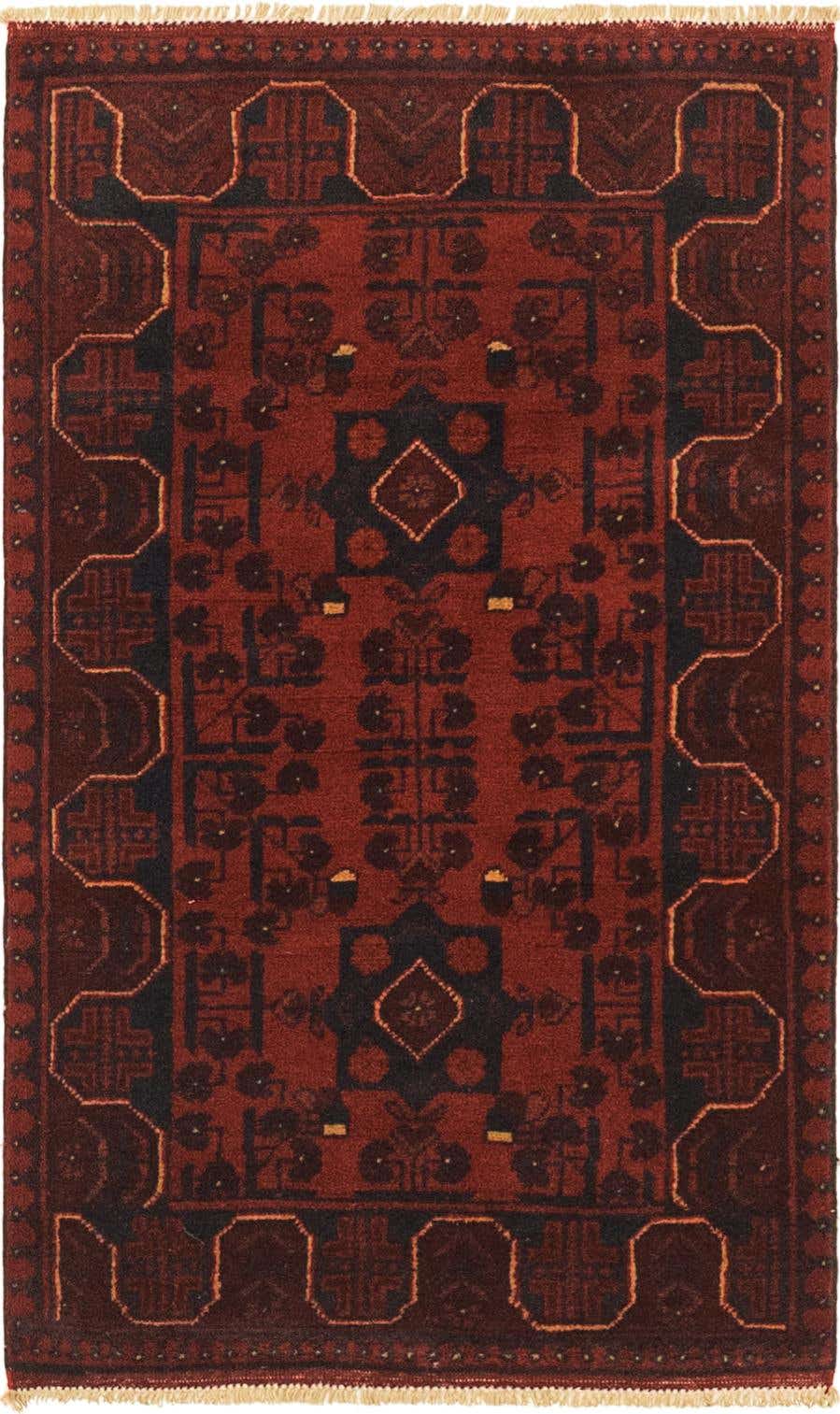 2' 7 x 4' 3 Hand Knotted Khal Mohammadi Wool Rug