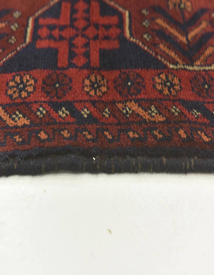 Detail image of 2' 5 x 4'  Hand Knotted Khal Mohammadi Wool Rug