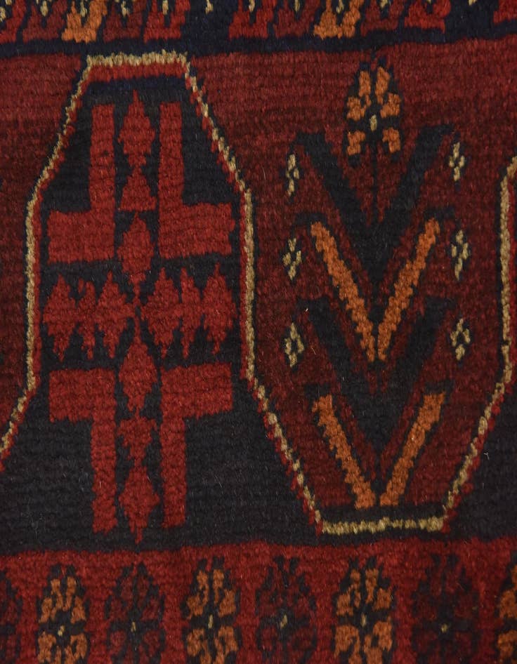 Detail image of 2' 5 x 4'  Hand Knotted Khal Mohammadi Wool Rug