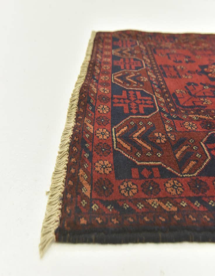 Detail image of 2' 5 x 4'  Hand Knotted Khal Mohammadi Wool Rug