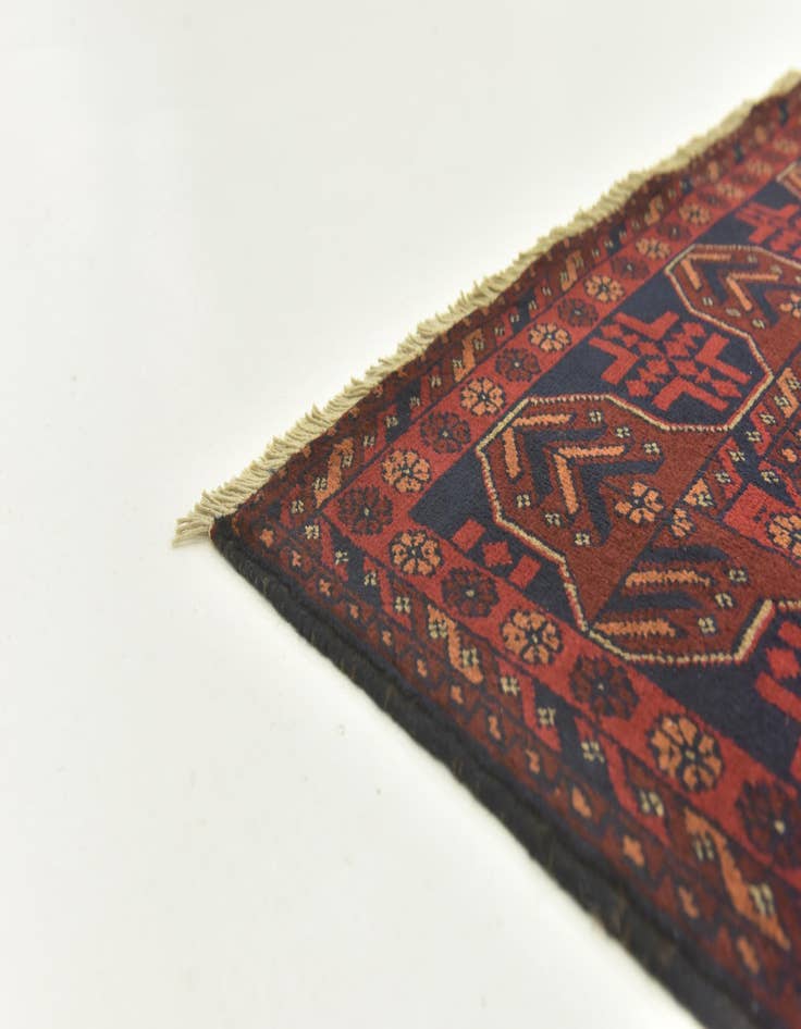 Detail image of 2' 5 x 4'  Hand Knotted Khal Mohammadi Wool Rug