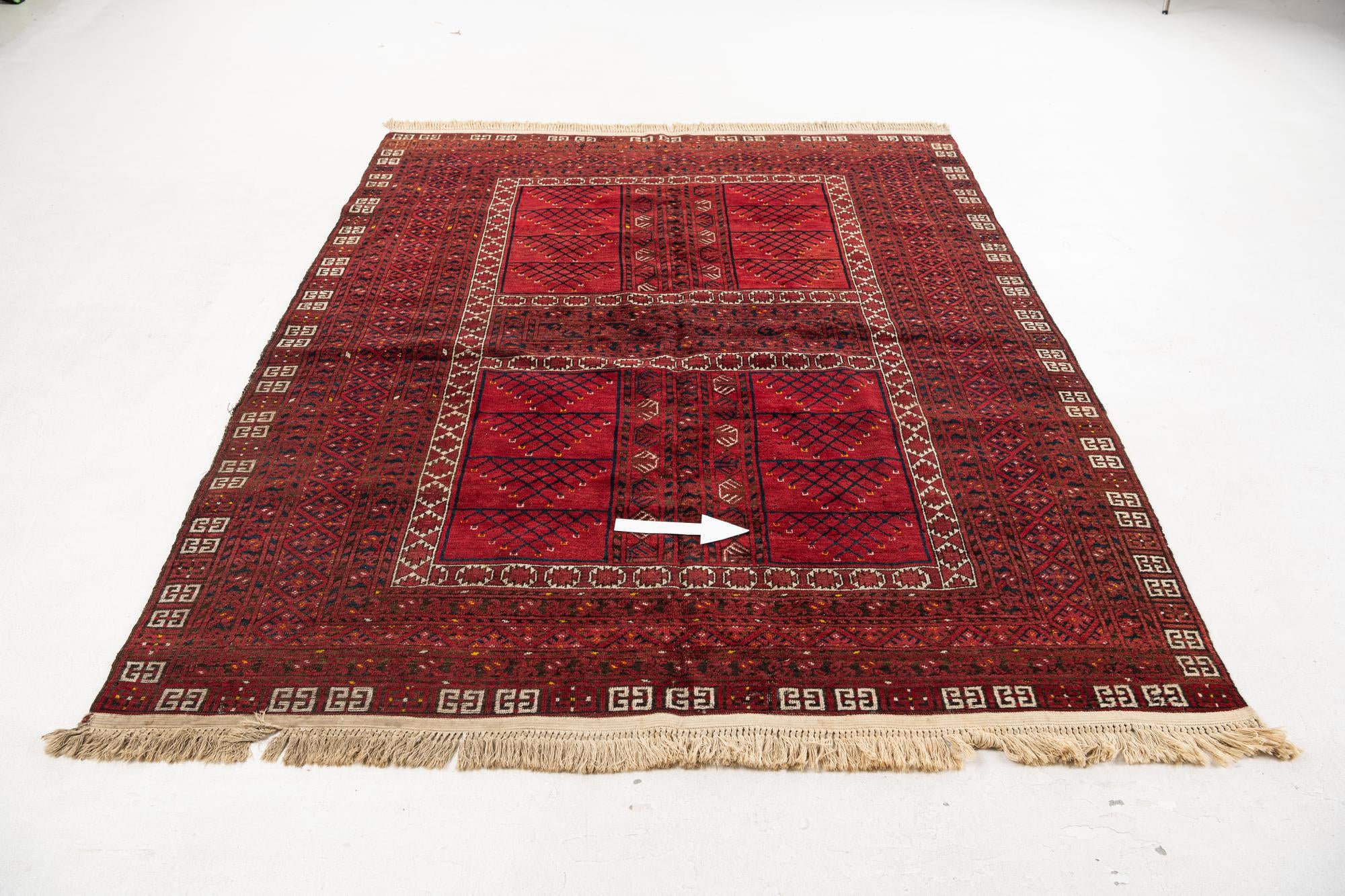 6' 2 x 8' Hand Knotted Khal Mohammadi Oriental Wool Rug