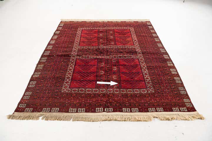 6' 2 x 8' Hand Knotted Khal Mohammadi Oriental Wool Rug