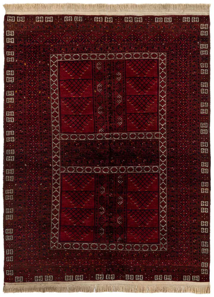 6' 2 x 8' Hand Knotted Khal Mohammadi Oriental Wool Rug