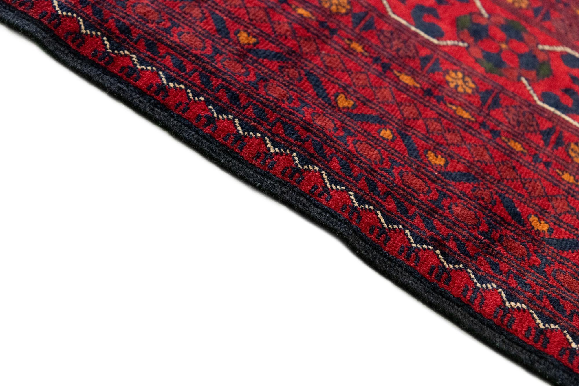 エルサリ アンティーク Khal Mohammadi ラグ Red 13' x 19' Hand Knotted Khal Mohammadi Rug | Rugs.com