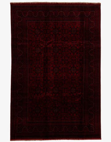 6' 7 x 10' Hand Knotted Khal Mohammadi Wool Rug