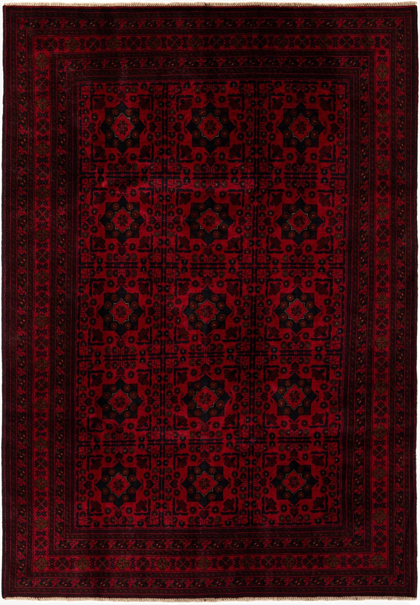 6' 6 x 9' 8  Hand Knotted Khal Mohammadi Wool Rug