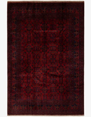 6' 9 x 10' Hand Knotted Khal Mohammadi Wool Rug
