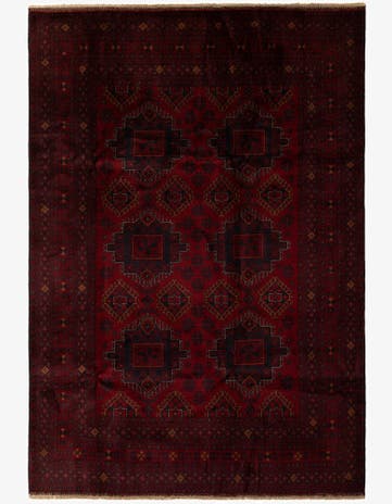 6' 8 x 9' 9 Hand Knotted Khal Mohammadi Wool Rug