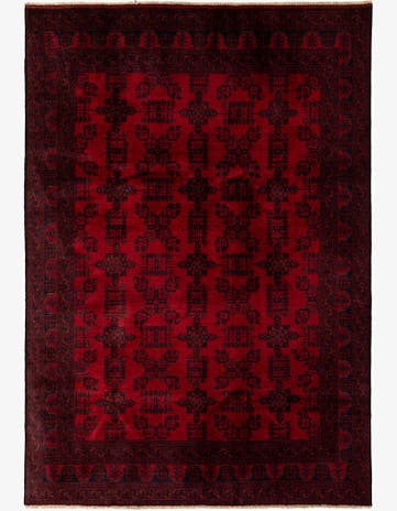 6' 8 x 9' 7 Hand Knotted Khal Mohammadi Wool Rug