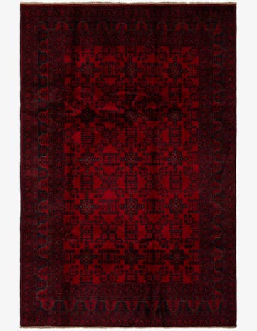 6' 7 x 9' 8 Hand Knotted Khal Mohammadi Wool Rug