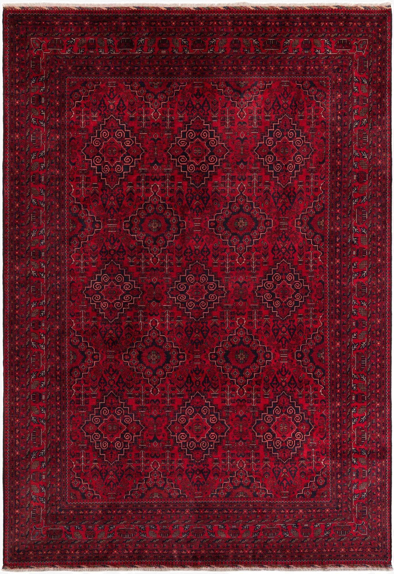 8' x 11' 7  Hand Knotted Khal Mohammadi Wool Rug