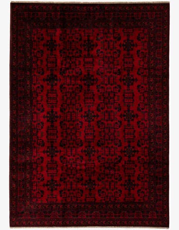 6' 8 x 9' 5 Hand Knotted Khal Mohammadi Wool Rug