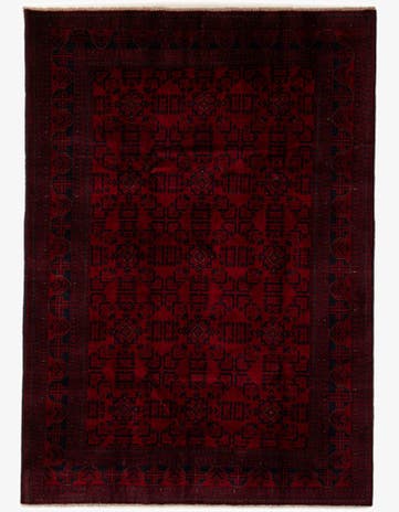 6' 10 x 9' 7 Hand Knotted Khal Mohammadi Wool Rug