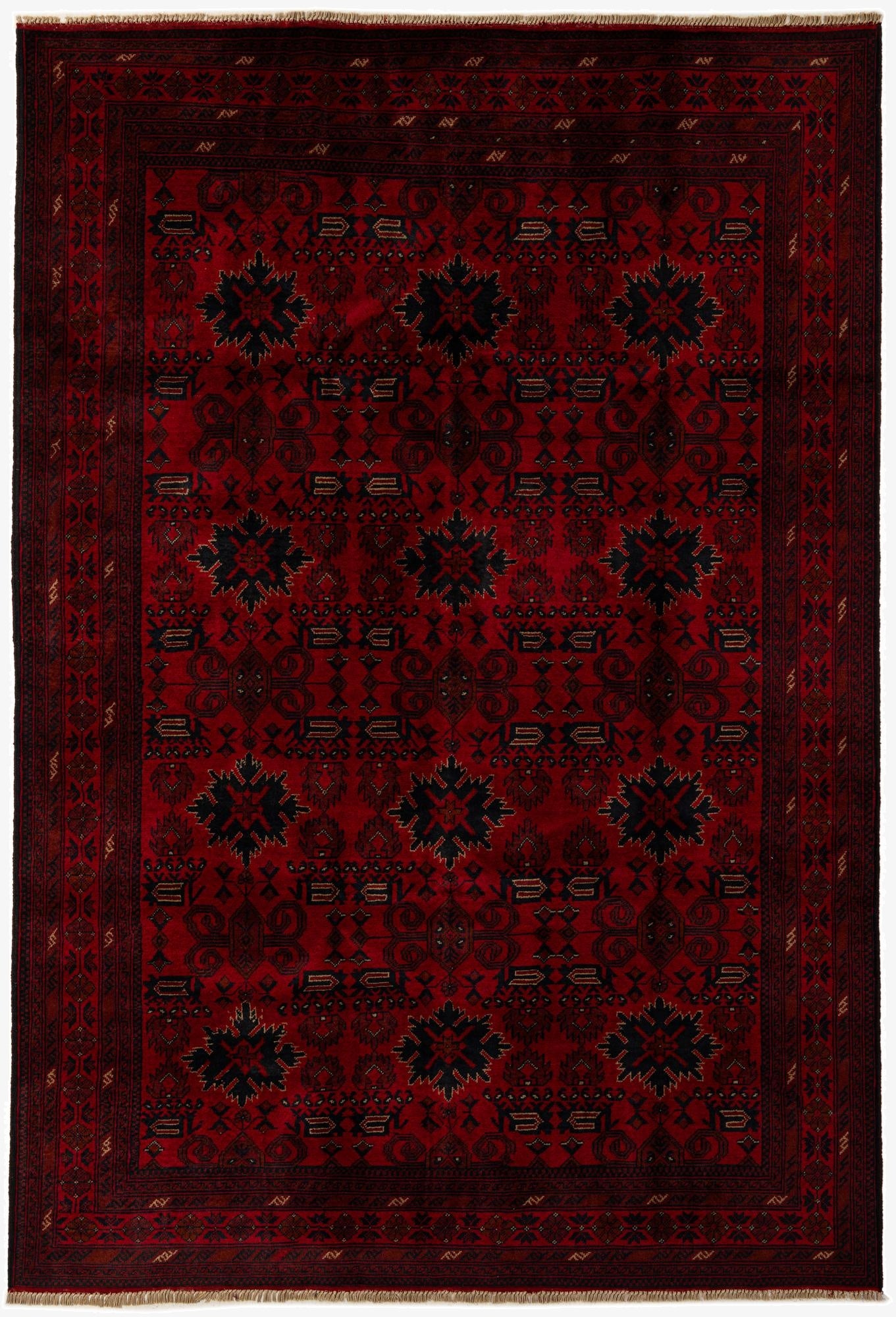 6' 9 x 9' 10  Hand Knotted Khal Mohammadi Wool Rug