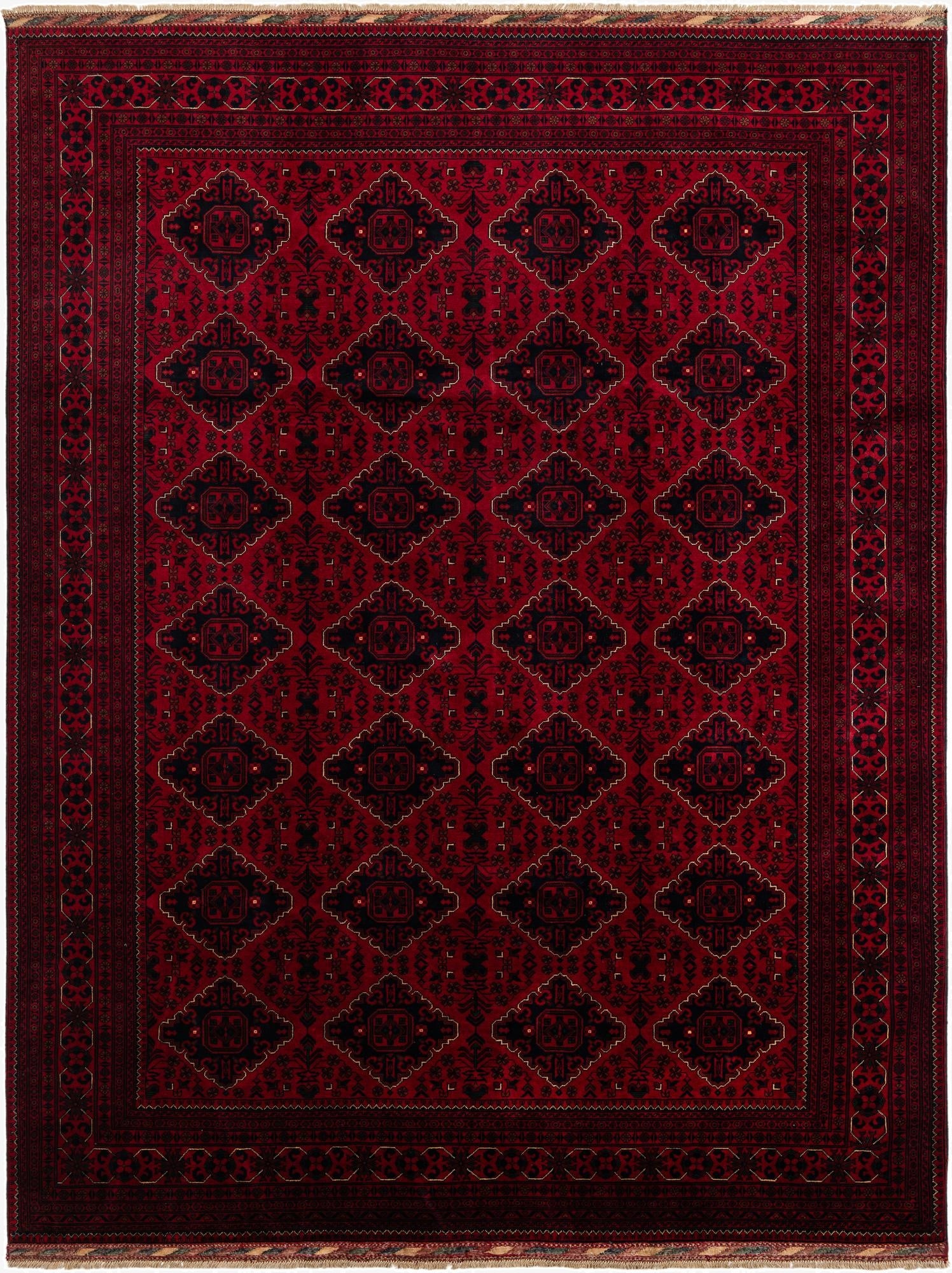 8' 6 x 11' 2  Hand Knotted Khal Mohammadi Wool Rug