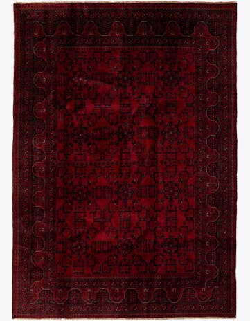 6' 8 x 9' 5 Hand Knotted Khal Mohammadi Wool Rug