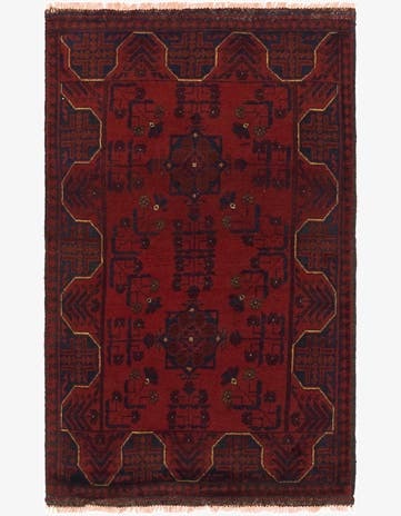 2' 8 x 4' 4 Hand Knotted Khal Mohammadi Wool Rug