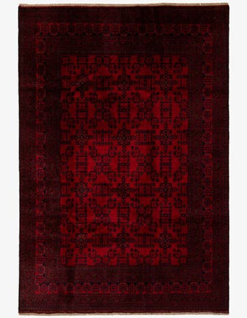 6' 8 x 9' 7 Hand Knotted Khal Mohammadi Wool Rug