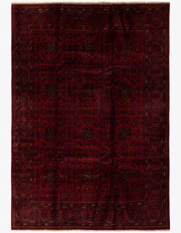 6' 11 x 9' 9 Hand Knotted Khal Mohammadi Wool Rug