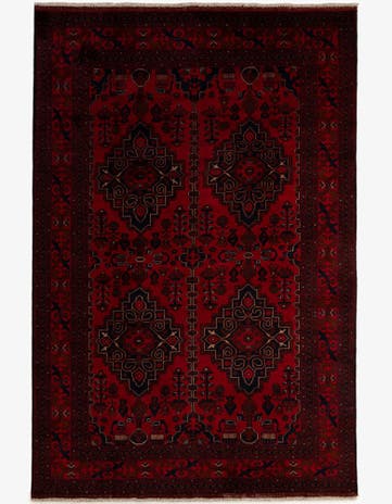 6' 7 x 9' 11 Hand Knotted Khal Mohammadi Wool Rug