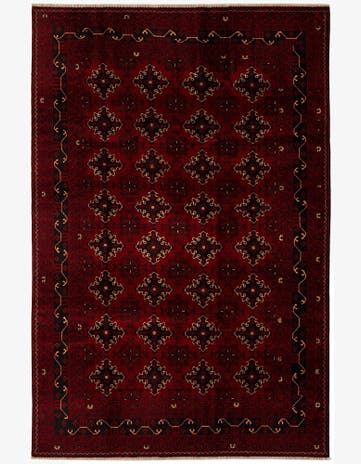 6' 4 x 9' 8 Hand Knotted Khal Mohammadi Wool Rug
