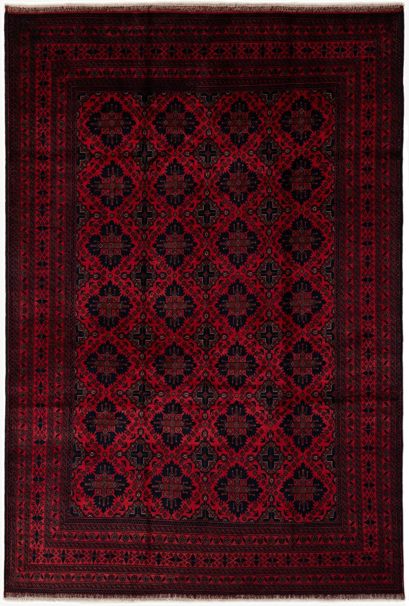 6' 5 x 9' 8  Hand Knotted Khal Mohammadi Wool Rug